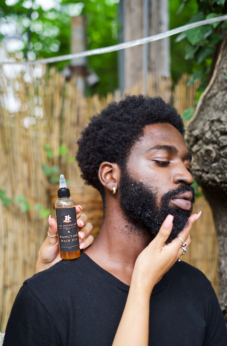 Afro store with beard