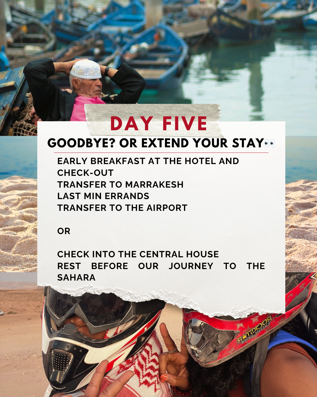 6.25 SISTERHOOD IN THE SAHARA Retreat Deposit